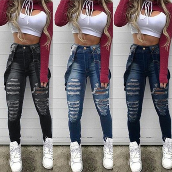 light colored ripped jeans