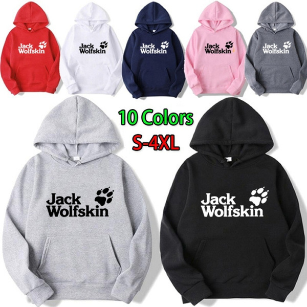 Jack Wolfskin Hoodies Casual Hooded Pullover Long Sleeve