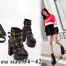 ankle boots, platformboot, Winter, Womens Shoes