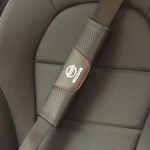 2pcs/lot Car Accessories Auto Seat Belt Cover Carbon Fiber PU Leather