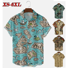 Summer, Plus size top, beachshirt, Hawaiian