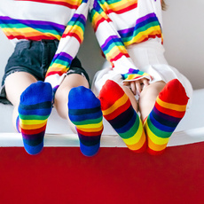 rainbow, Cotton Socks, Men, Socks