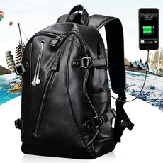 waterproof bag, men backpack, Laptop, leather backpack bags