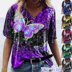 blouse, butterflyprint, Plus Size, butterfly