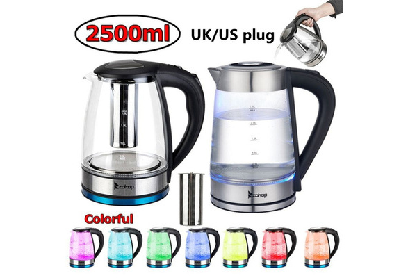 1.8l Glass Electric Kettle, Large Capacity Household Water Kettle With 110v  Eu Plug & 110v Us Plug