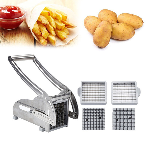 Potato Chips Strip Slicer Cutter Chopper Chips Machine Making Tool Potato  Cut Fries Stainless Steel Home French Fries