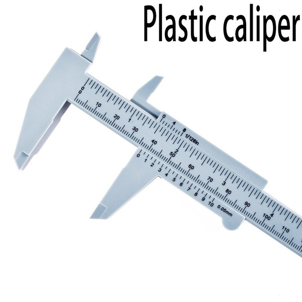 1pc 0150mm/16in. Double Rule Scale Plastic Vernier Caliper Measuring