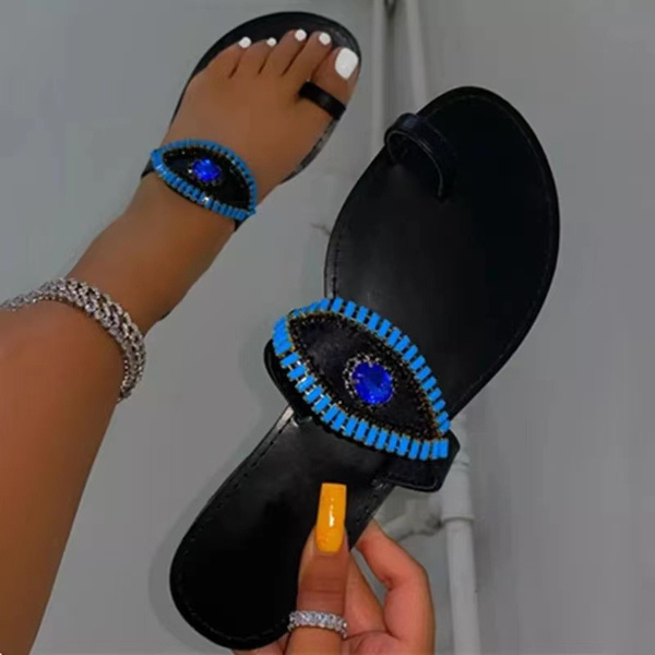 diamond toe ring sandals