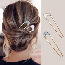 Barrettes, Jewelry, Simple, metalhairclip