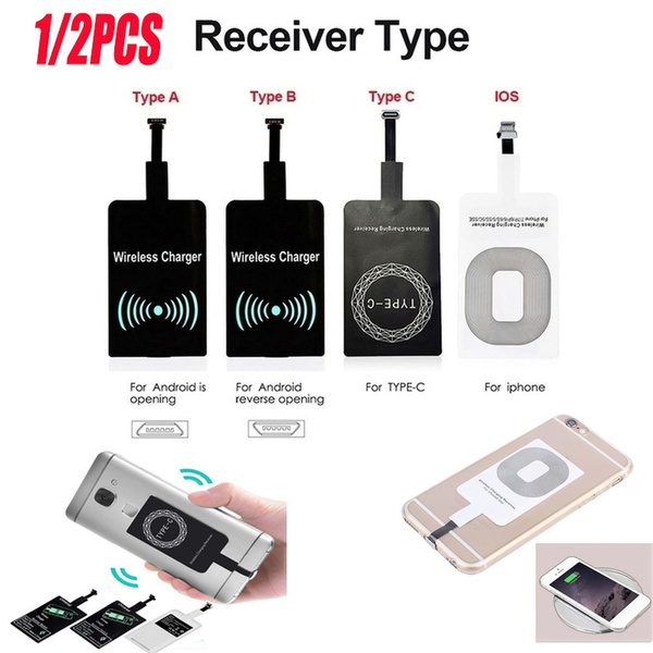 Qi Wireless Charging Receiver Magnetic Fast Charger Suitable For Micro Usb Type C Android And