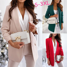Women Blazers, Blazer, solidcolorcoat, Suits