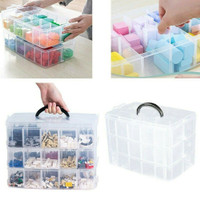 Plastic Bead Storage Containers Set Jars