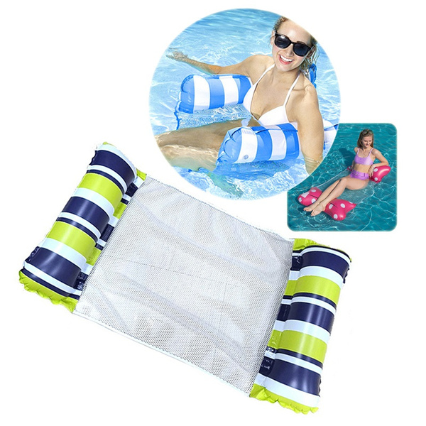 Water Hammock Recliner Inflatable Floating Swimming Mattress Mat Pool