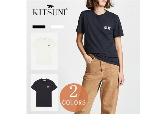 在庫処分!2枚目購入可Maison Kitsune メゾン キツネ ロゴ Tシャツ