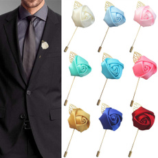 boutonniere, Pins, Rose, Suits