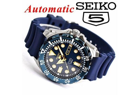 2021 New Seiko Green/Blue Water Ghost Seiko 5 Sports Automatic Blue Dial  Blue Monster Mens Watch | Wish
