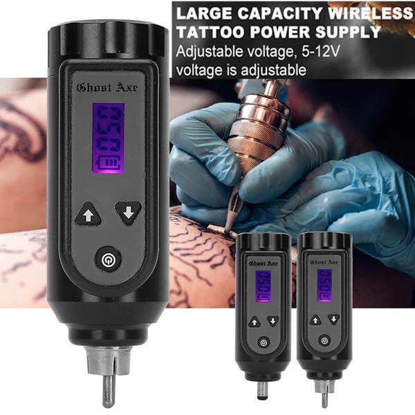 Tattoo Machine Battery Wireless Tattoo Power Supply Rotating Knob Sturdy  1200mAh for Tattoo Shop  Lazada PH