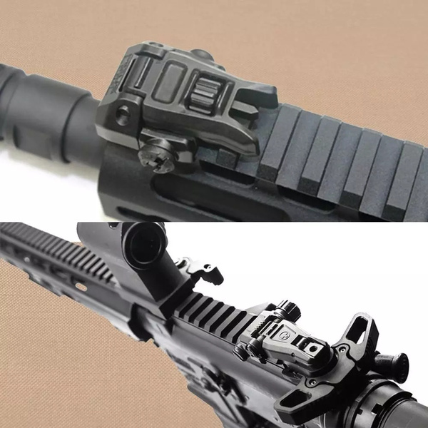 Tactical Metal MBUS PRO Sight Flip-Up Front & Rear Sight Set for M4 ...