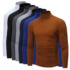 pullovermen, Slim Fit, Shirt, solid color