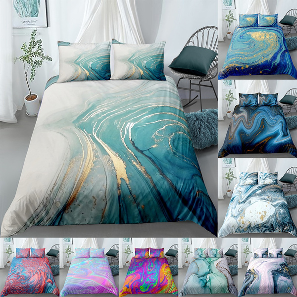 turquoise and gold duvet cover