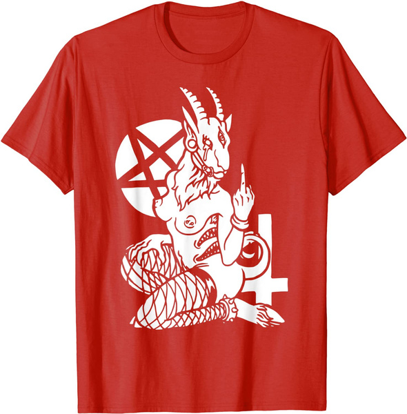 BDSM Sigil of Baphomet Goat of Mendes Satan Dark Goth T-Shirt | Wish