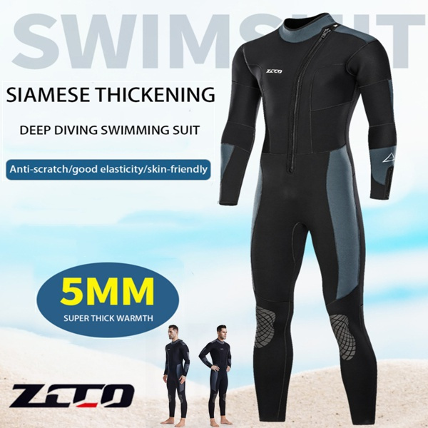 ZCCO 5MM Neoprene Wetsuit for Men and Women Diving Deep Diving Suit  Snorkeling Surfing Cold-proof Thick Warm Swimsuit Wetsuit