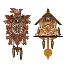 Antique, Clock, woodcuckoowallclock, cuckooclock