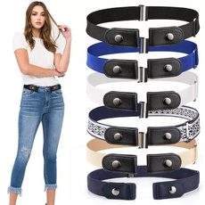 Belts for women Buckle-Free Waist Jeans Pants No Buckle Stretch Elastic Waist Belt For Men Invisible Belt