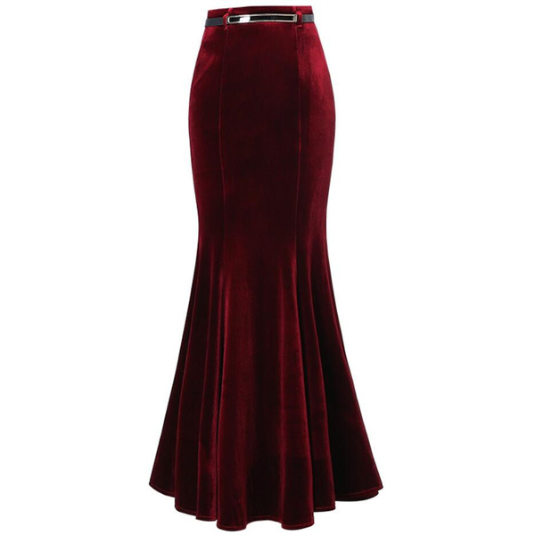Plus Size S-5XL Women Long Fishtail Skirt Spring Summer Autumn Fashion ...