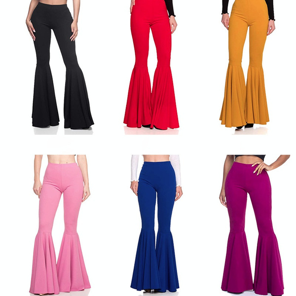 Women Flared Trousers Bell-bottoms 