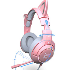 pink, cute, Microphone, Headset