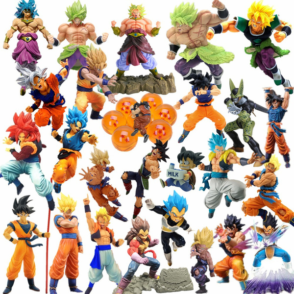 Dragon Ball Z Action Figures Goku Gohan Vegeta Broly Toy Anime Dragon Ball Super Crystal Balls