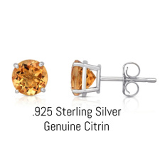 Sterling, Jewelry, gold, Stud Earring