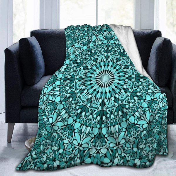 Large teal throw discount blanket