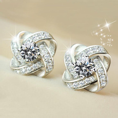 DIAMOND, Jewelry, Stud Earring, wedding earrings