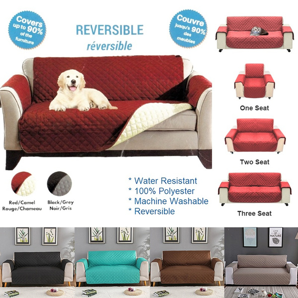 Waterproof Reversible Chair Sofa Cover Pet Dog Kid Couch Slipcover Protector Mat 