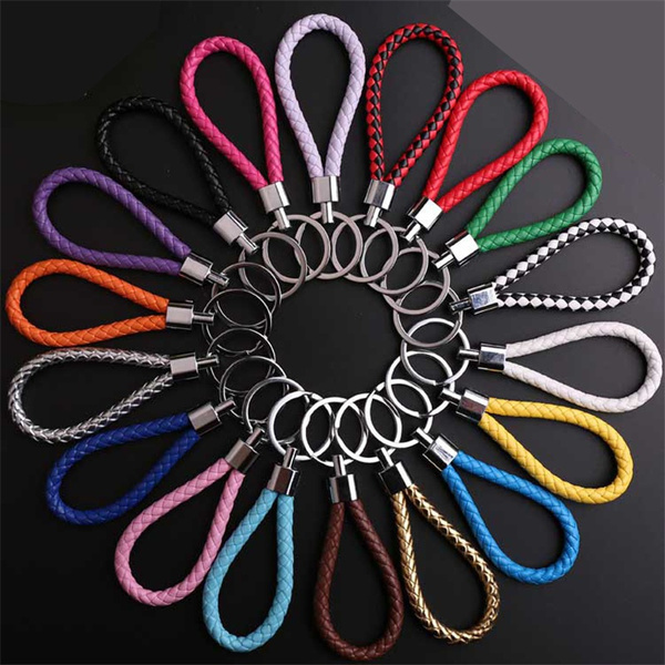 New Braided Rope Key Chain Simple Men and Women Highend Leather Rope