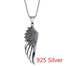 925 sterling silver necklace, Party Necklace, Fashion, Angel