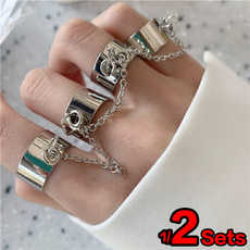 Punk jewelry, coolring, Chain, punk