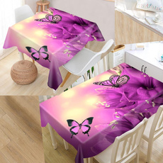 butterfly, Home & Kitchen, Flowers, embroideredtablecloth
