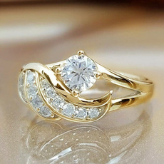 DIAMOND, wedding ring, Gifts, Silver Ring