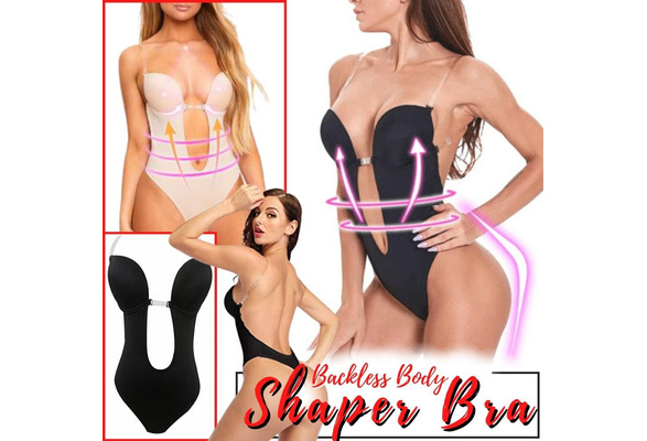 Backless Body Shaper Bra, Strapless, Plunge, & Sexy Body Shapewear Bodysuit,  Shape Women's Tummy, Slimming, Seamless Breast Booster Bra, Best Girdle  Undergarments For Wedding Bridal Dress, Corset, Plunging Dresses & Sexy  Suits