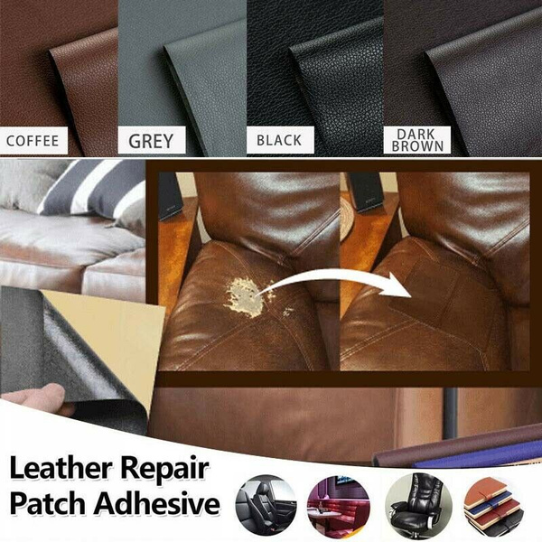 Bags Leather Repair Tape Self Adhesive, Dark Brown Leather Patches For Sofa