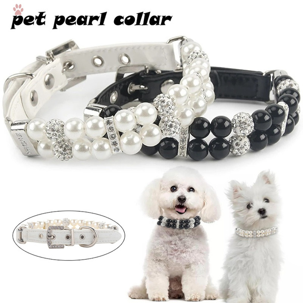 Pet Jewelry Pearl Necklace Cat And Dog Collar Pendant Small And Medium Dogs  Collars, Harnesses & Leads New Fashion 2023 - AliExpress