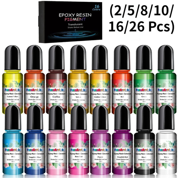 16 Colors Liquid Candle Dye for Candle Making, Pigment for Epoxy