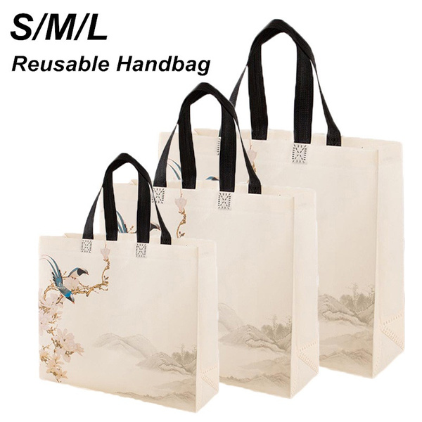 1pc Reusable Eco Friendly Tote Bag Shopping Purses Women