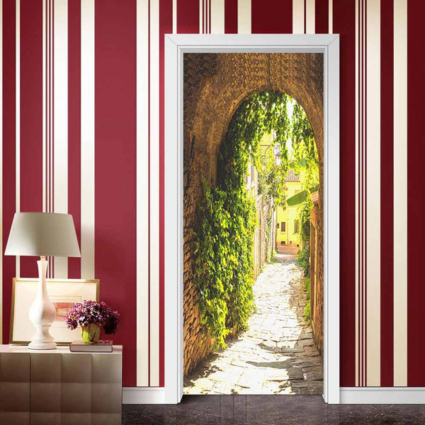 Cave DIY 3D Door Art, Removable Door Decals, Self-Adhesive Door Mural ...