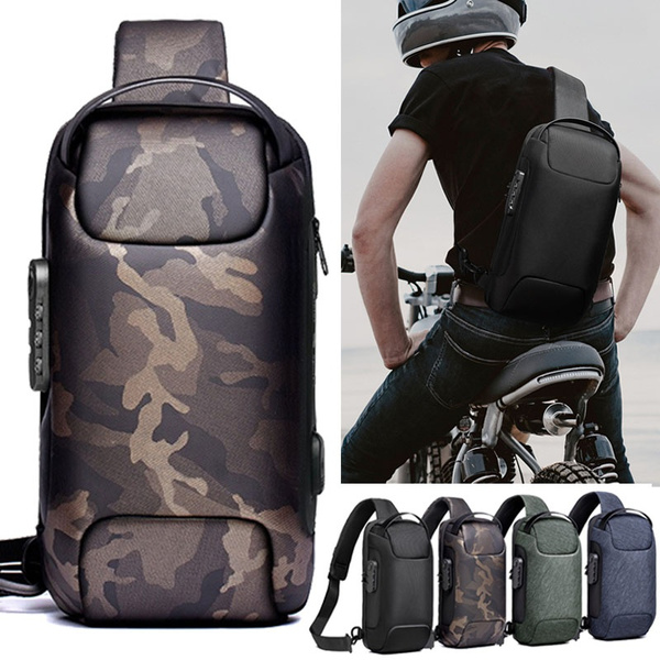 New Unisex Chest Bag Waterproof Crossbody Bag Shoulder Bag Men's