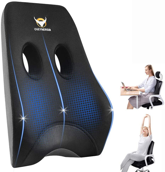 Lumbar Pillow Back Pain Support Seat Cushion For Car or Office