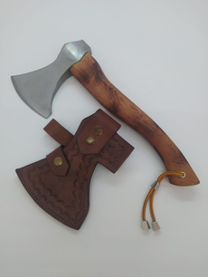 Steel, forgedknife, hatchetsaxe, sharpeningstone